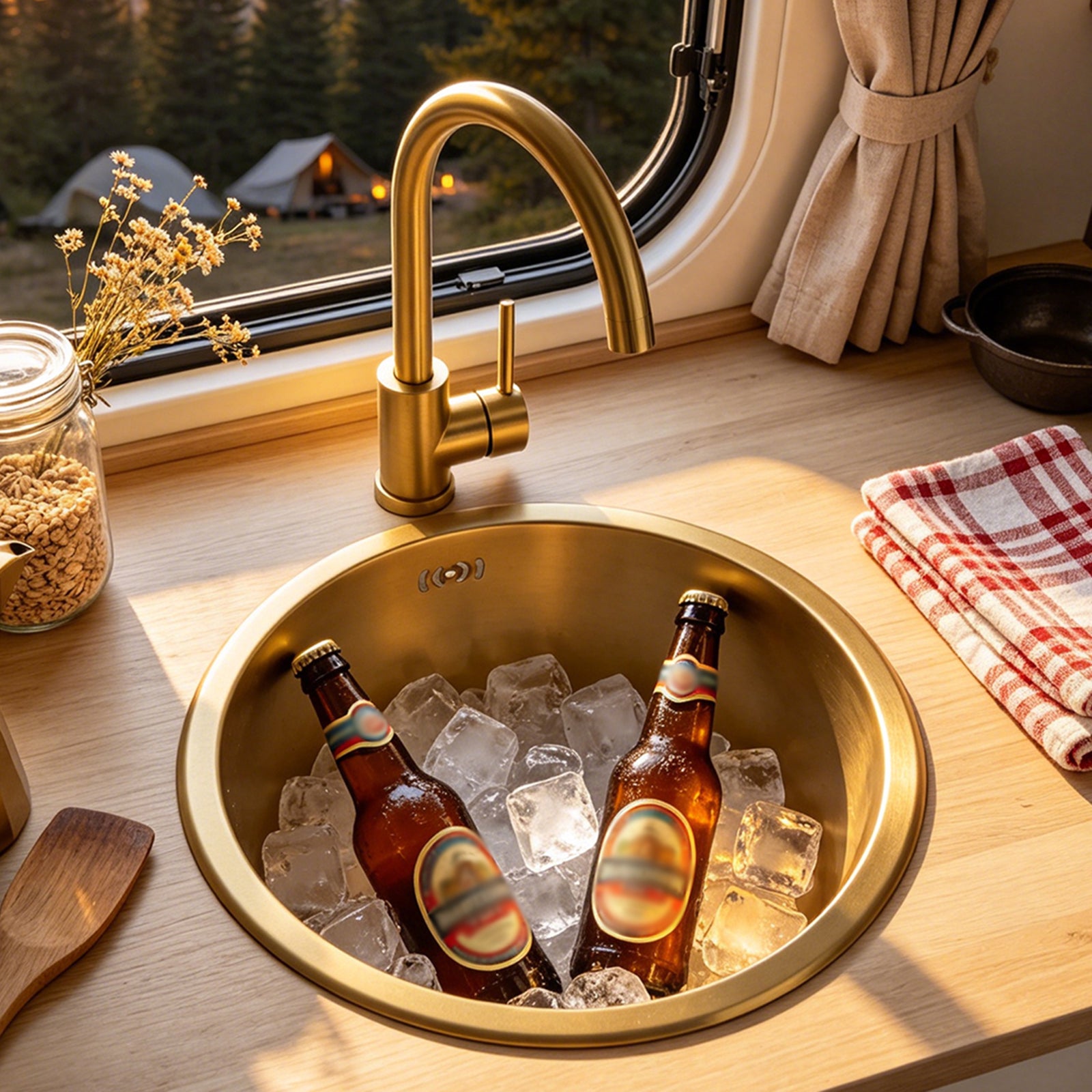 Gold Round Bowl Sink