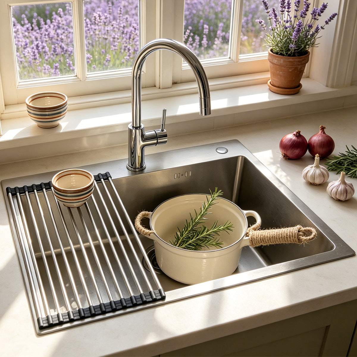 Two Hole Kitchen Sink