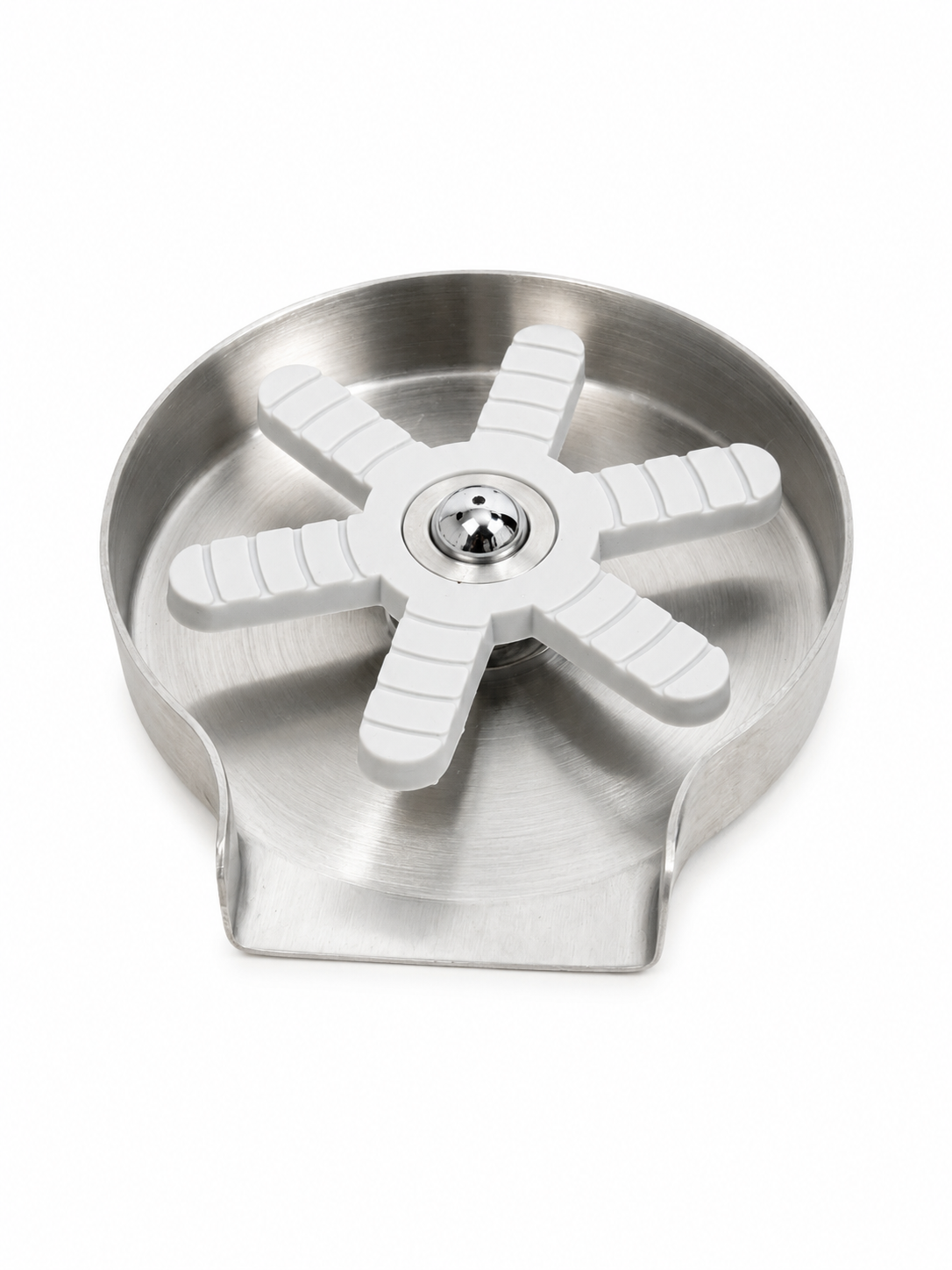 Stainless Steel Glass Rinser with stainless finish
