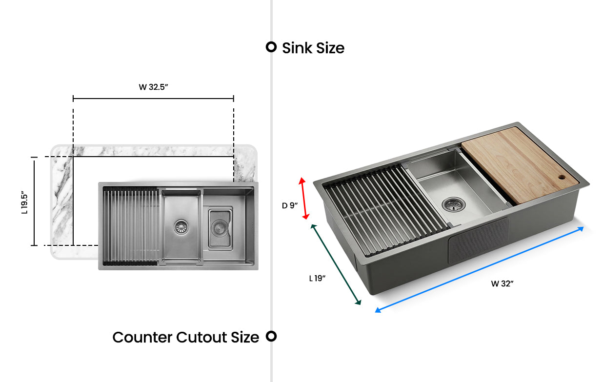 Silver Textured Stainless Steel Sink with textured basin