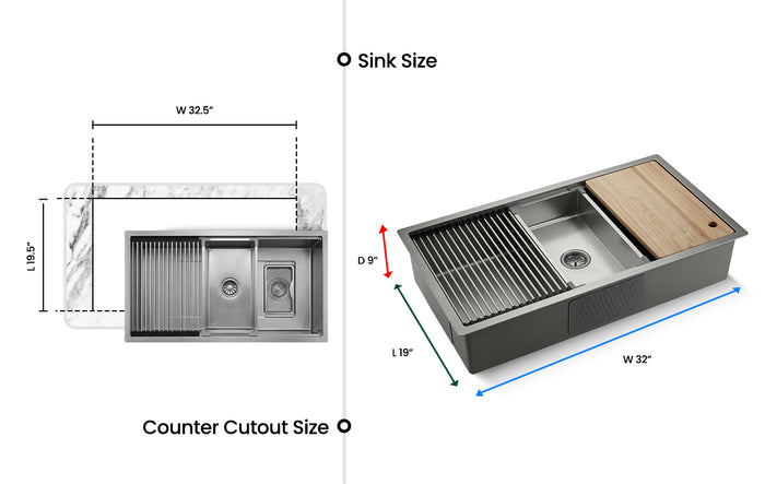 Silver Textured Stainless Steel Sink with textured basin