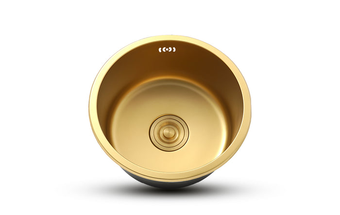 Gold Bar Sink in round styles
