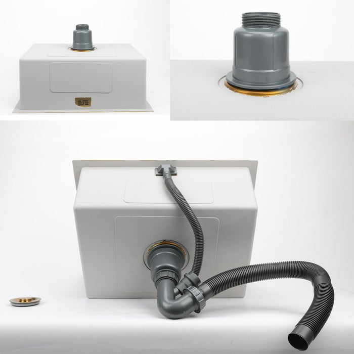 Gold Square Bowl Sink - Modura Sinks