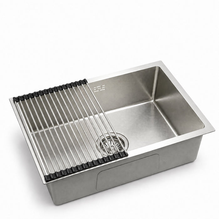 Rectangular Kitchen Sink 22 inch Silver - Modura Sinks