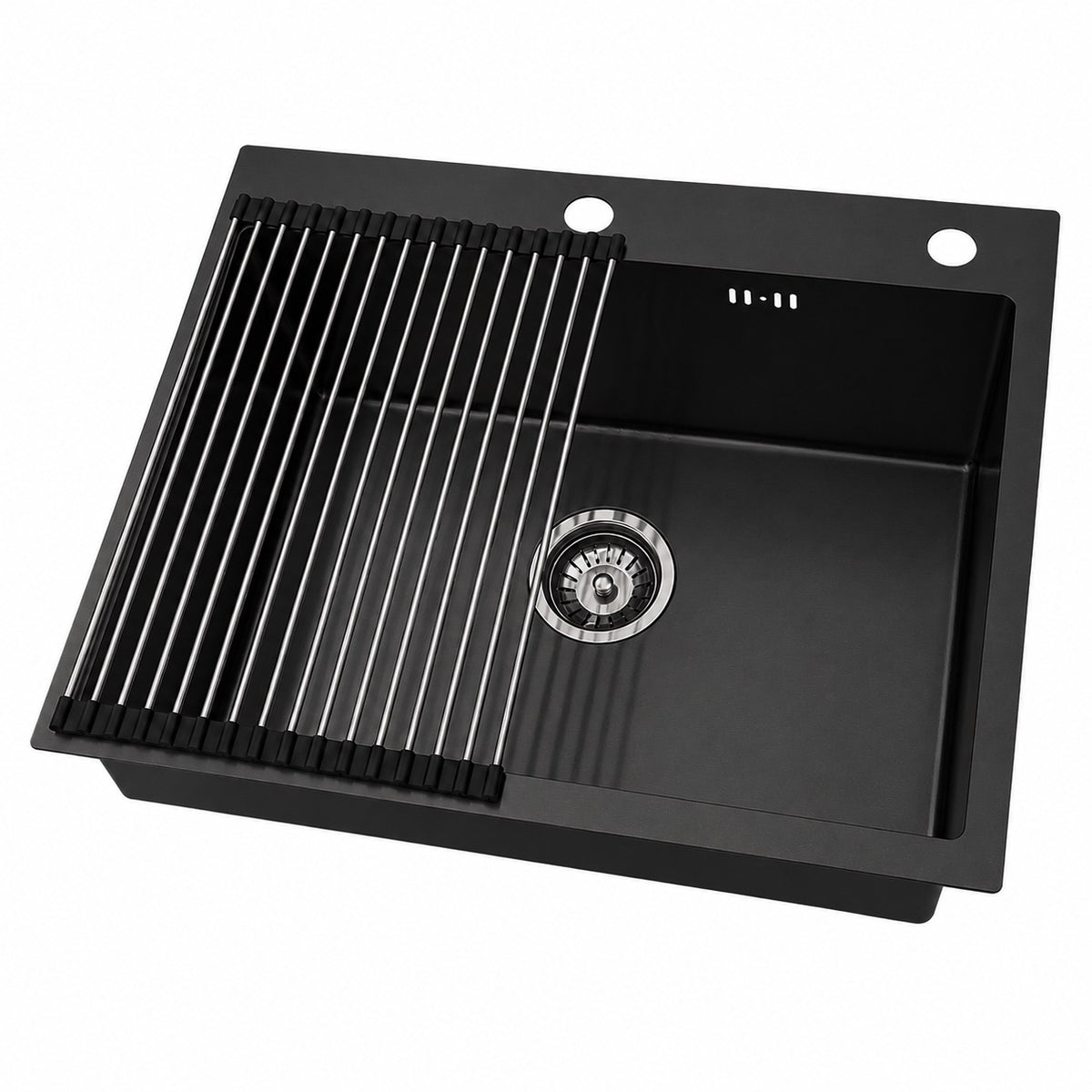 Black Sink with Drying Rack - Modura Sinks
