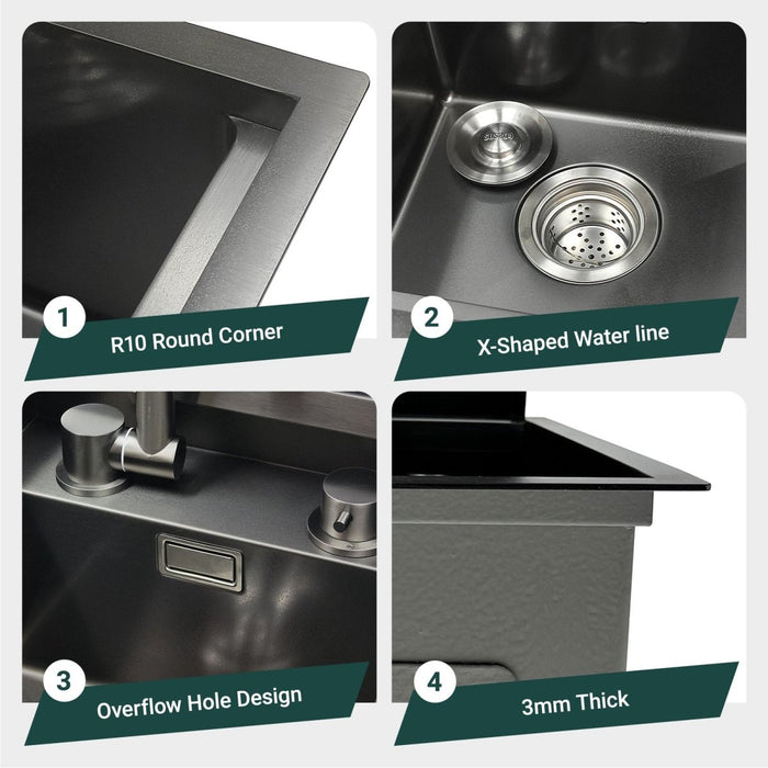 RV Kitchen Sink with Folding Faucet - Modura Sinks