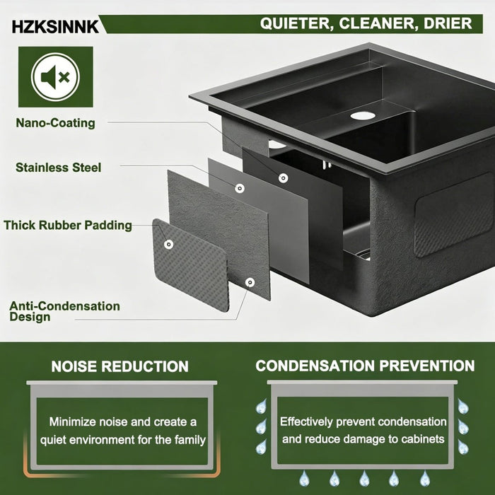 RV Kitchen Sink with Folding Faucet - Modura Sinks
