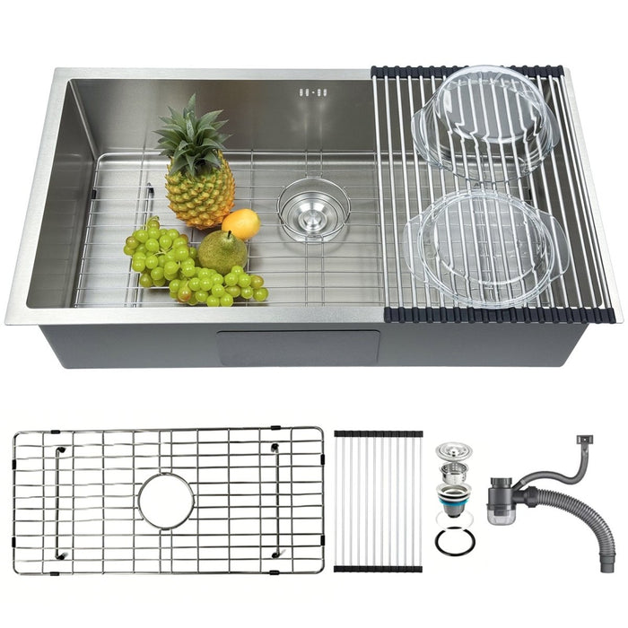 Silver Narrow Rim Kitchen Sink - Modura Sinks