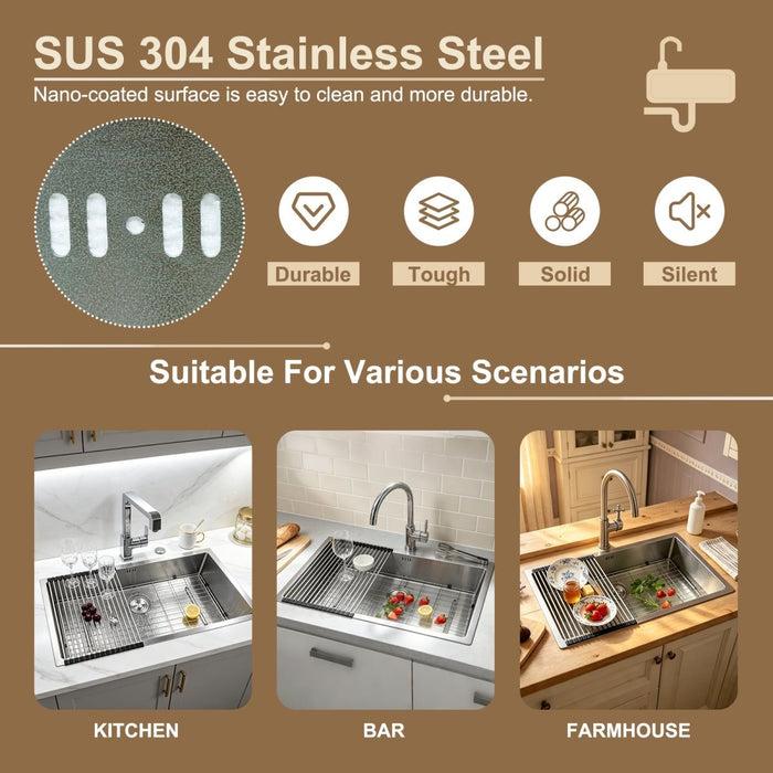 Silver Narrow Rim Kitchen Sink - Modura Sinks