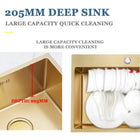 Gold Rectangular Sink