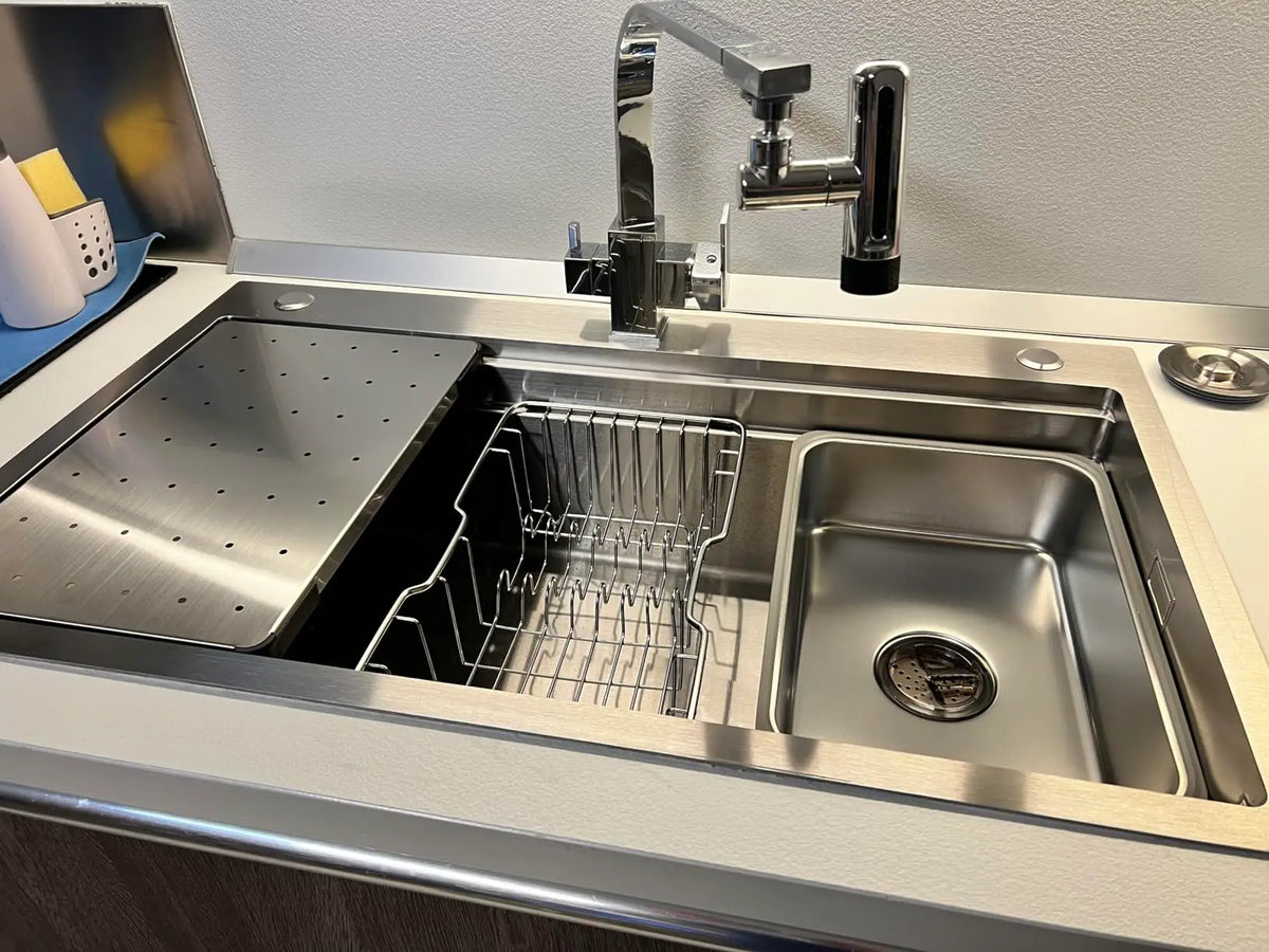 Workstation Kitchen Sink, Double Tier – Top Mount