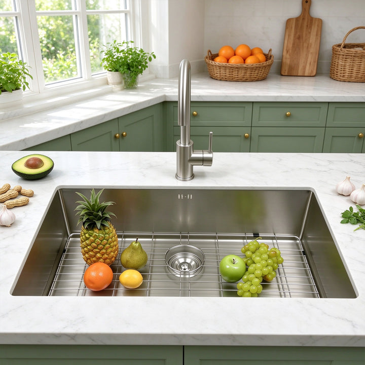 Silver Narrow Rim Kitchen Sink