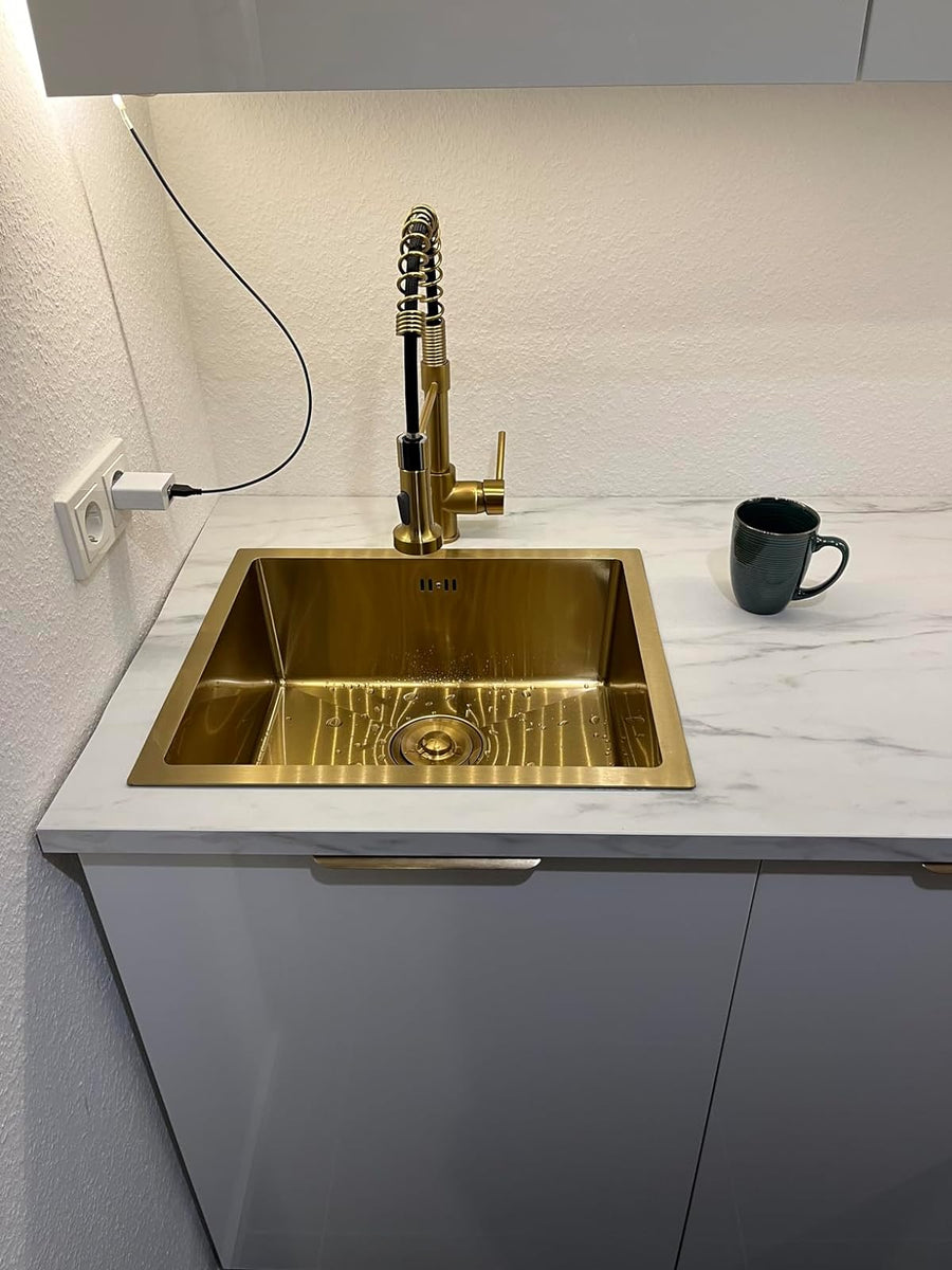 Gold Square Bowl Sink