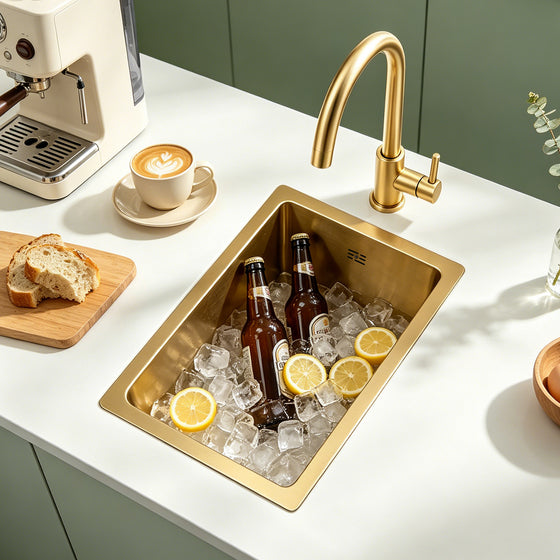 Gold Rectangular Sink