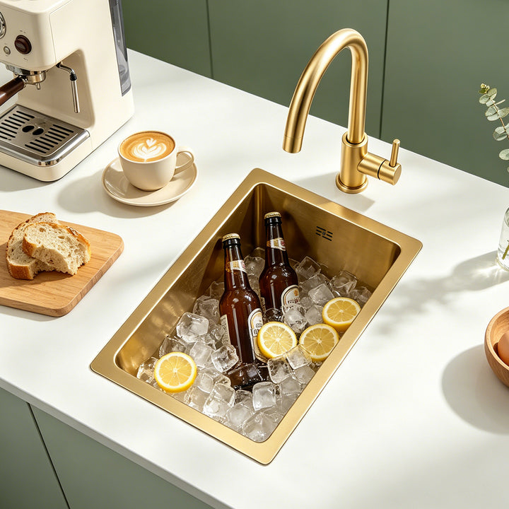Gold Rectangular Sink