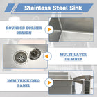 Square Kitchen Sink Silver