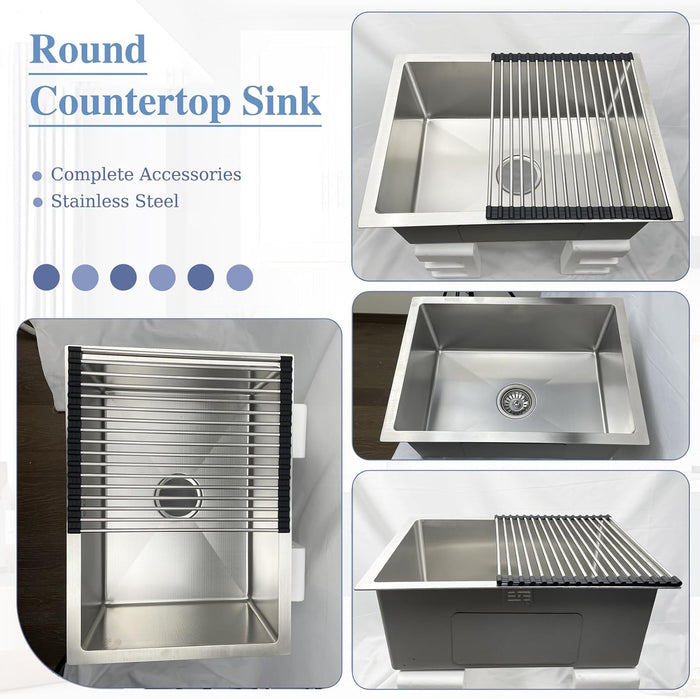 Rectangular Kitchen Sink Silver
