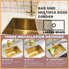 Gold Rectangular Kitchen Sink
