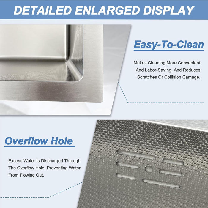 Square Kitchen Sink Silver