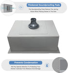 Square Kitchen Sink Silver