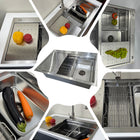 Workstation Kitchen Sink, Double Tier – Top Mount