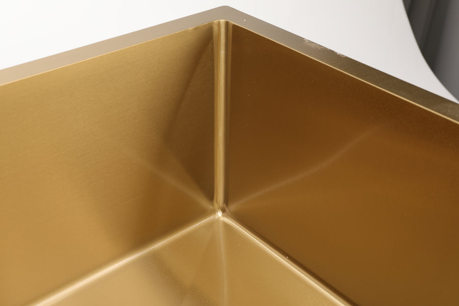 Gold Rectangular Kitchen Sink