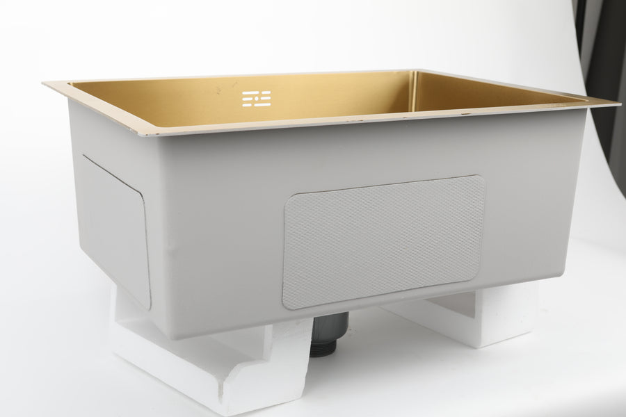 Gold Rectangular Kitchen Sink