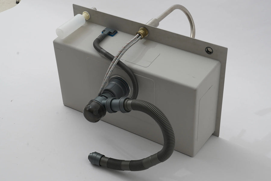 Kitchen Sink with Faucet & Glass Rinser