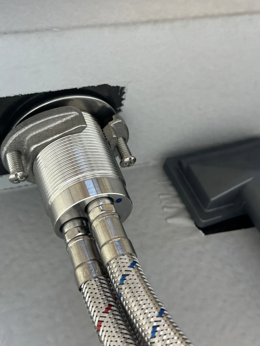 RV Kitchen Sink with Folding Faucet