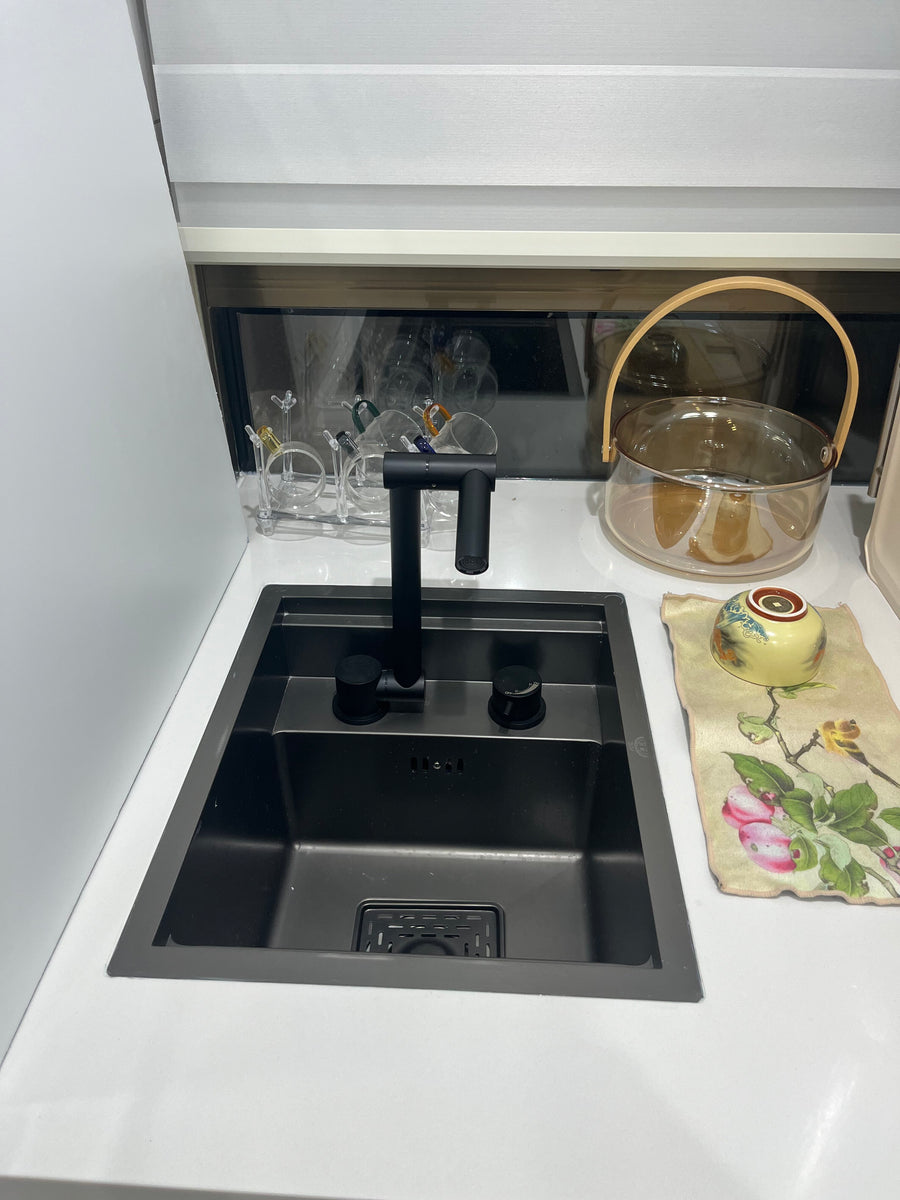 Cover Plate Sink with Folding Faucet