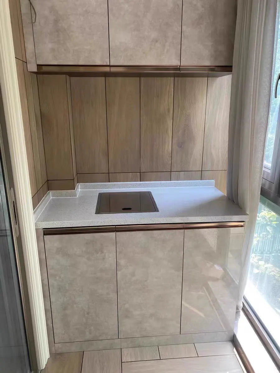 RV Kitchen Sink with Folding Faucet