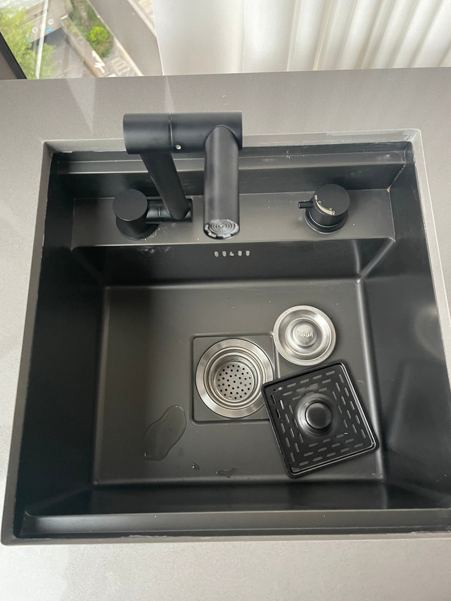Cover Plate Sink with Folding Faucet