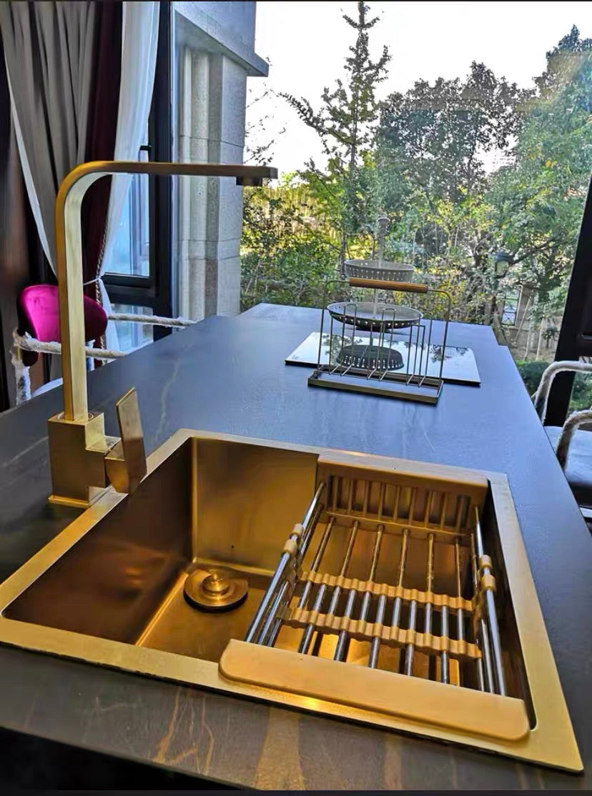Gold Bar Sink, Round or Square