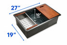 Beveled Corner Workstation Sink - Modura Sinks