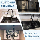 Black Double Bowl Kitchen Sink - Modura Sinks