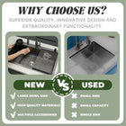 Black Kitchen Sink with Faucet, Cup Rinser & Soap Dispenser - Modura Sinks