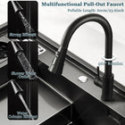 Black Stepped Sink, Kitchen - Modura Sinks