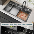 Black Stepped Sink, Kitchen - Modura Sinks