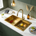Gold Double Bowl Sink - Modura Sinks