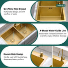 Gold Double Bowl Sink - Modura Sinks
