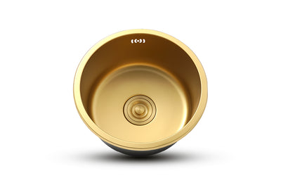 Gold Bar Sink in round styles