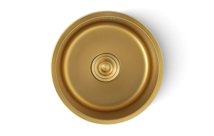 Gold Bar Sink round 16 inch top mount