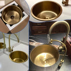 Gold Round Bowl Sink - Modura Sinks