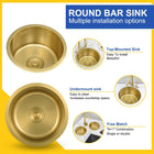 Gold Round Bowl Sink - Modura Sinks