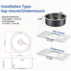 Gold Round Bowl Sink - Modura Sinks