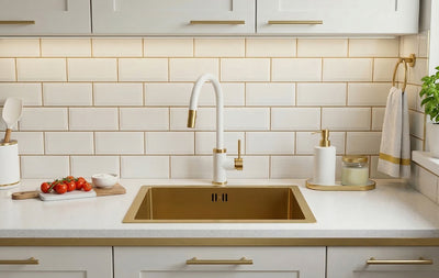 Gold Bar Sink round style for wet bar