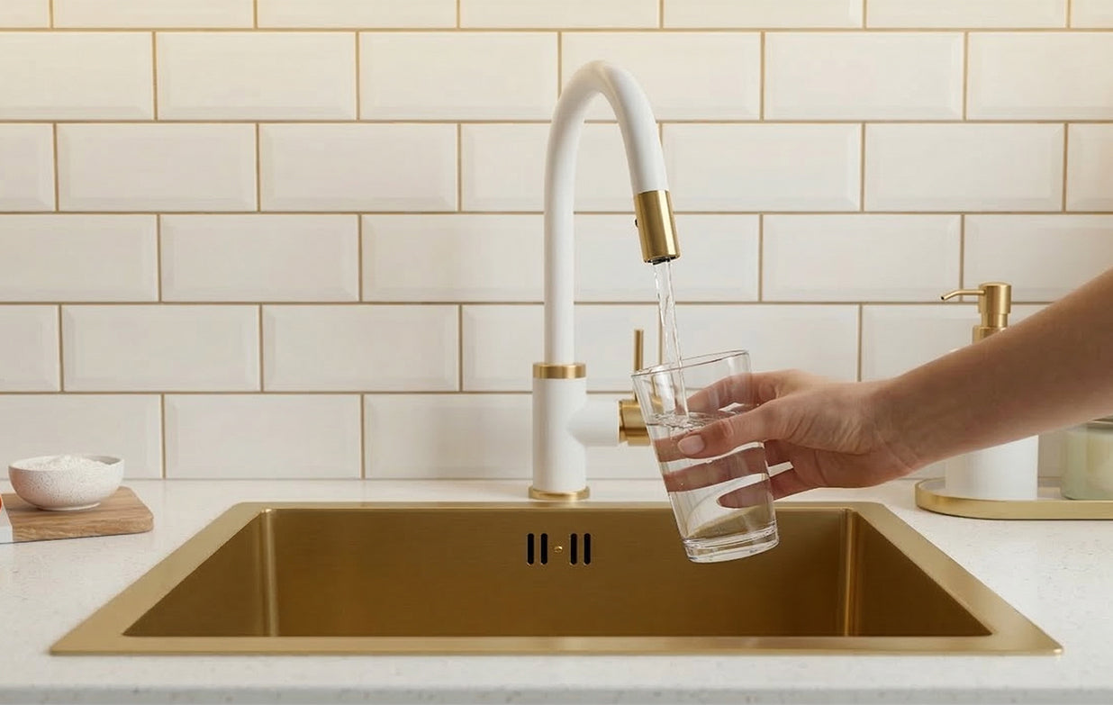 Gold Bar Sink square style for countertop