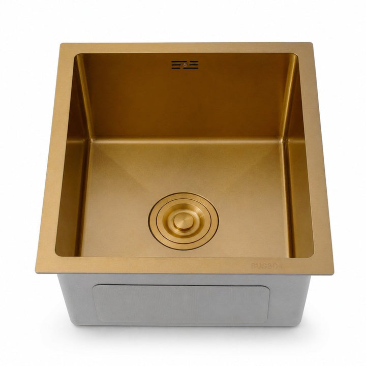 Gold Square Bowl Sink - Modura Sinks