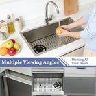Kitchen Sink 19 inch Silver with Cup Rinser - Modura Sinks