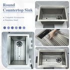 Kitchen Sink 19 inch Silver with Cup Rinser - Modura Sinks